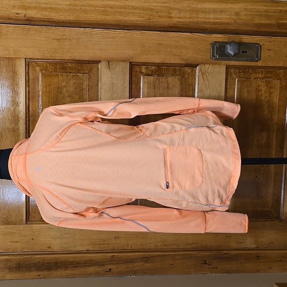 Tangerine Long Sleeve Orange 1/4 Zip Pullover S - Picture 3 of 5